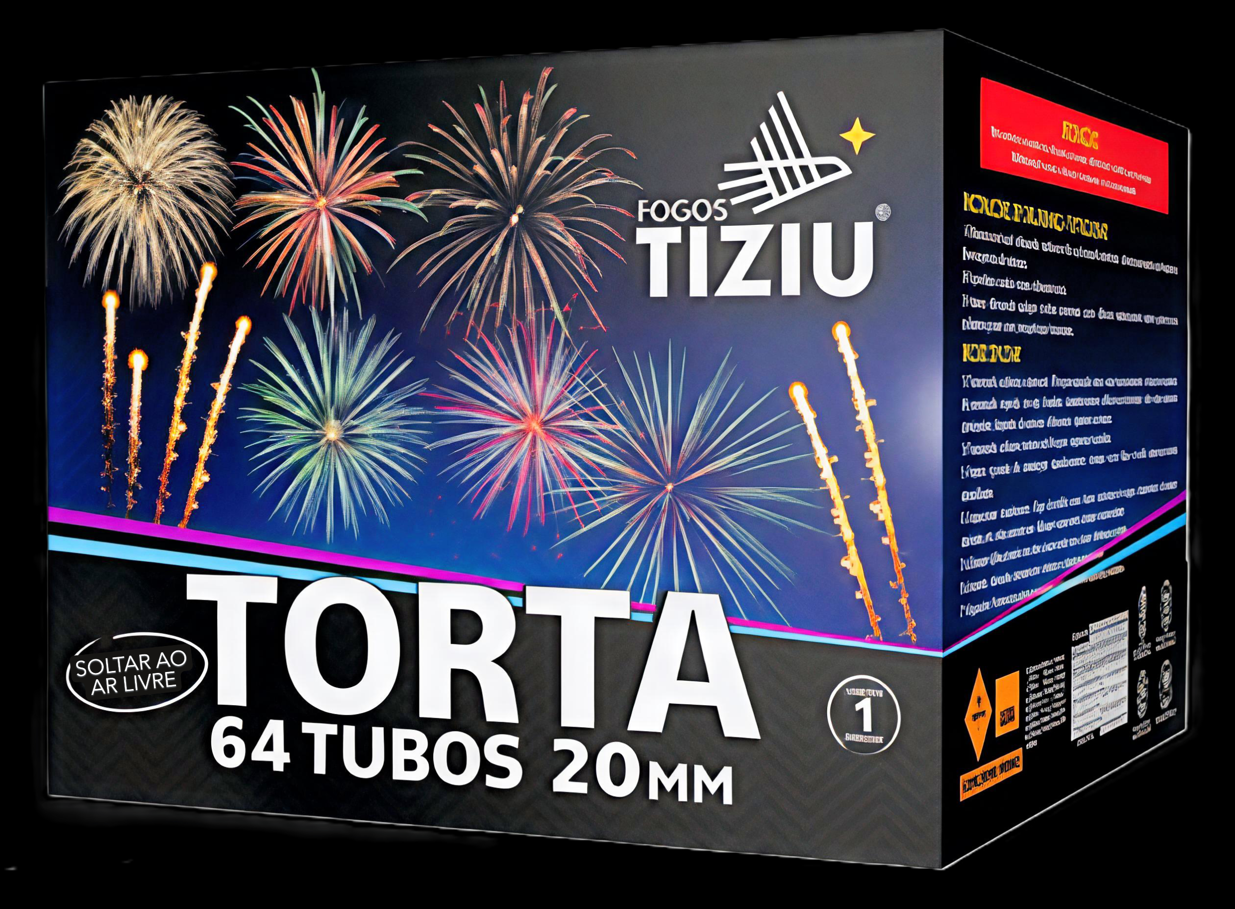 Torta Space  - 64 Tubos  20 mm